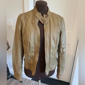 Bagatelle tan leather jacket size small